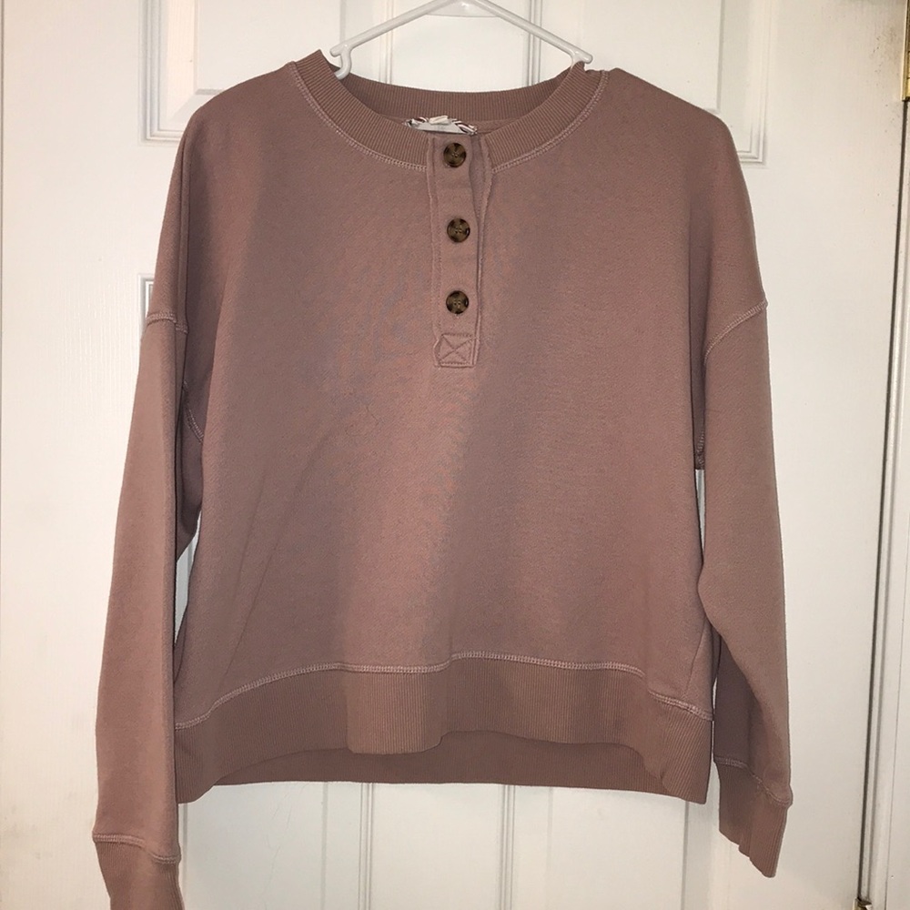 Button up Sweatshirt